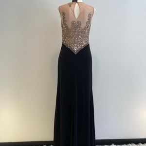 Frank Lyman Design Strapless Dress with Silver Embellishments